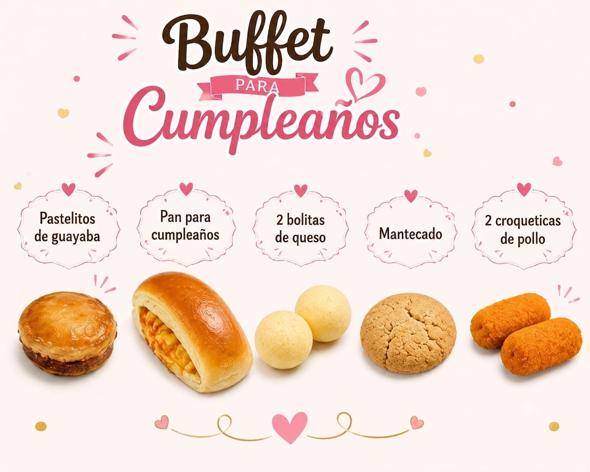 Buffet para cumpleaños (5-Raciones)